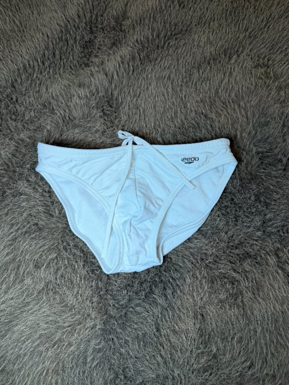 Speedo Menโs White PowerFLEX Eco Swim Brief Size 32 Preowned